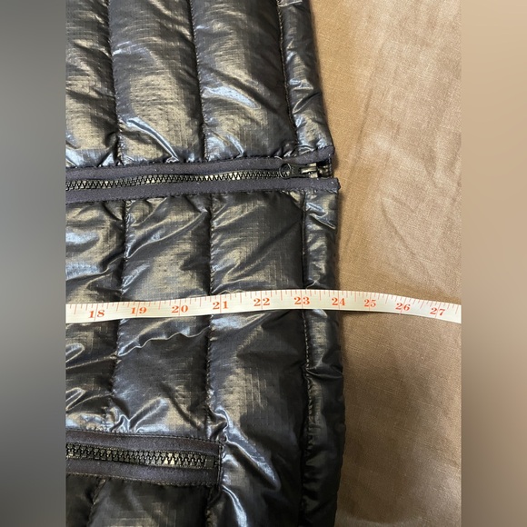 J. Crew Nylon Goose Down Puffer Jacket Black Full Zip Small Outdoor Granola Hike - Picture 10 of 10